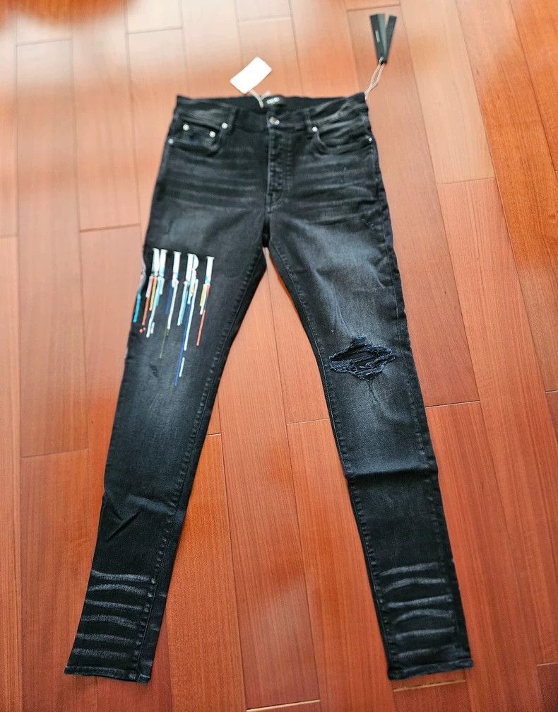 Amiri Amiri Classic new vintage embroidered damage jeans size 34 Size US 34 / EU 50 - 1 Thumbnail