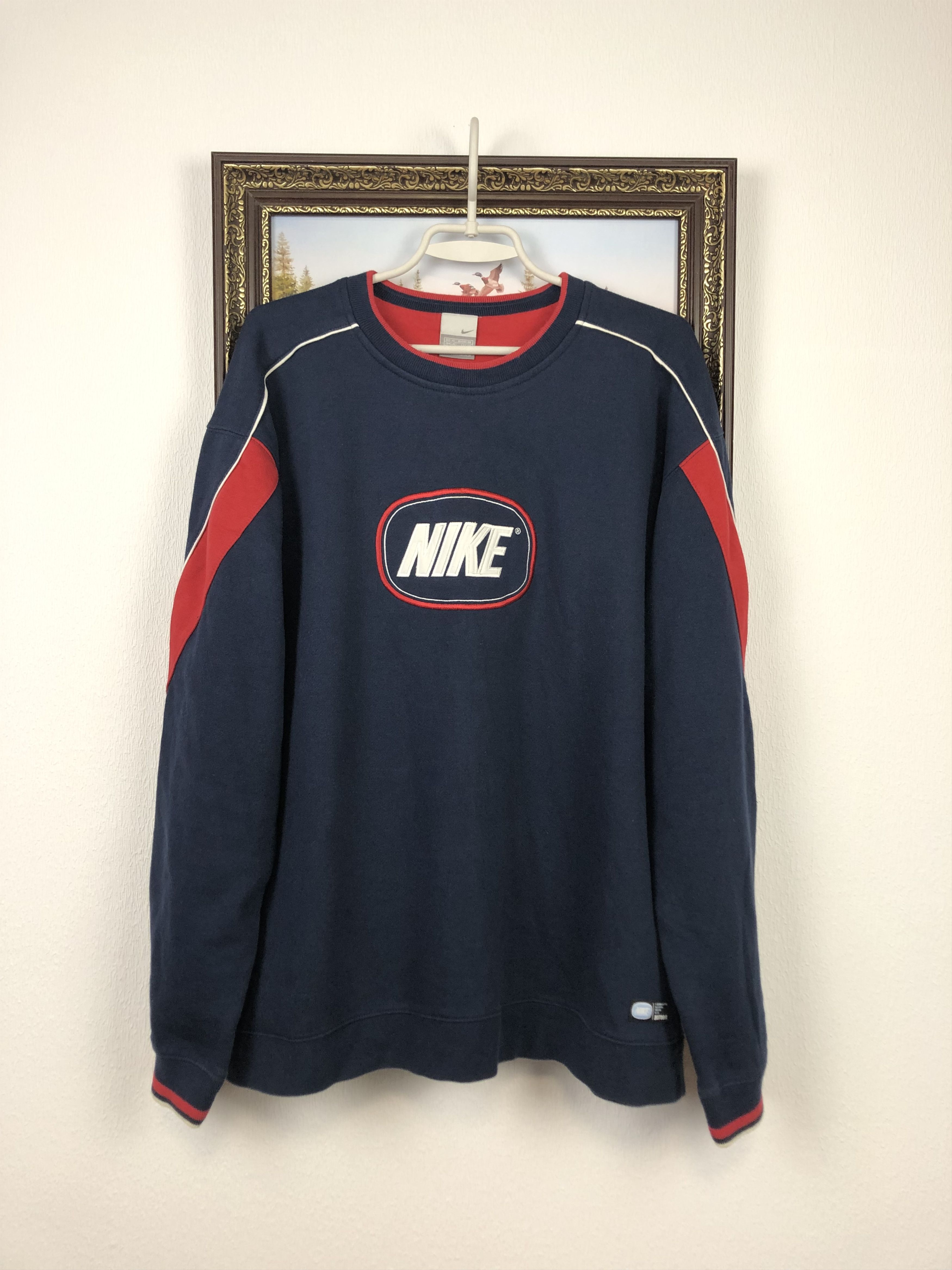 Nike Vintage Nike Sweatshirt Big Swoosh Logo Rare Hype Grailed — free download