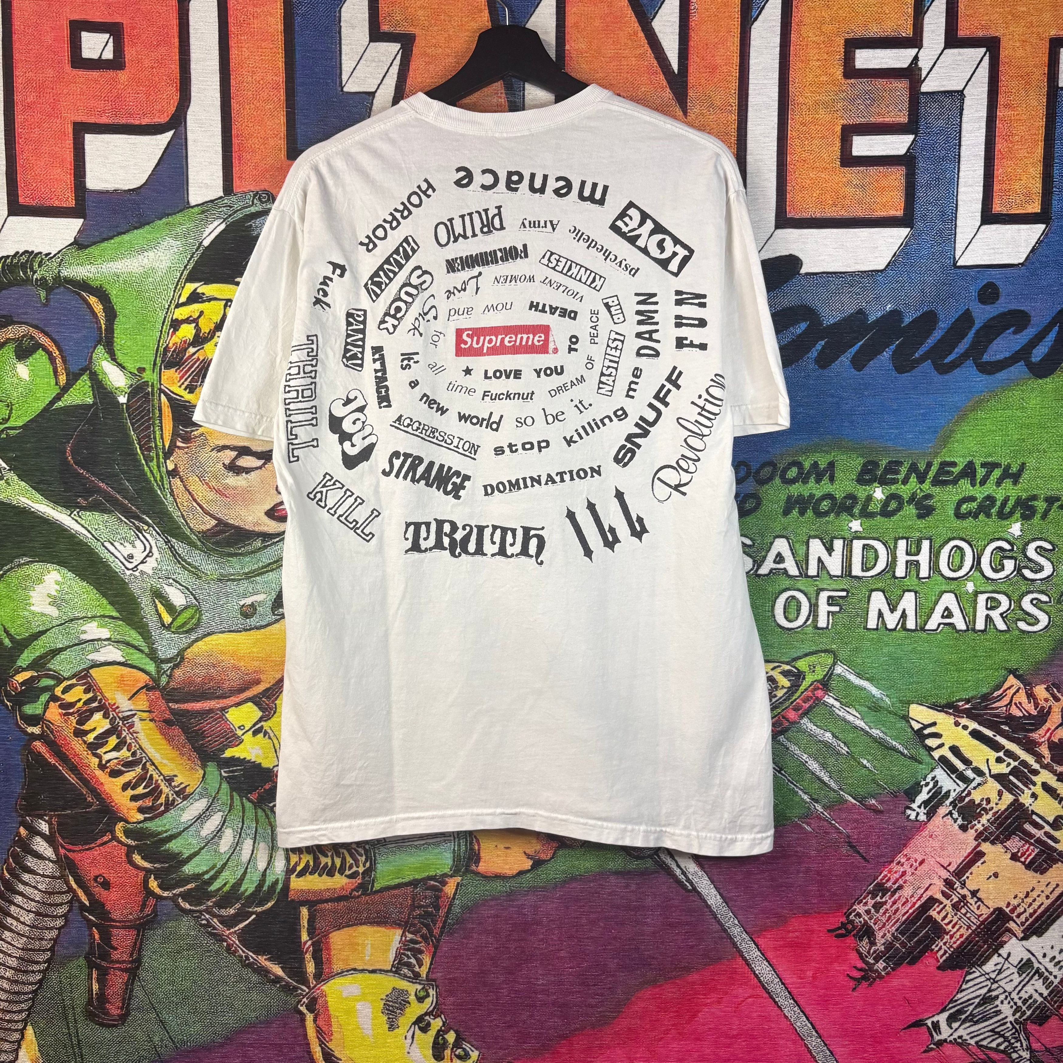 Supreme Supreme Spiral Tee Size Medium Size US M / EU 48-50 / 2 - 4 Thumbnail