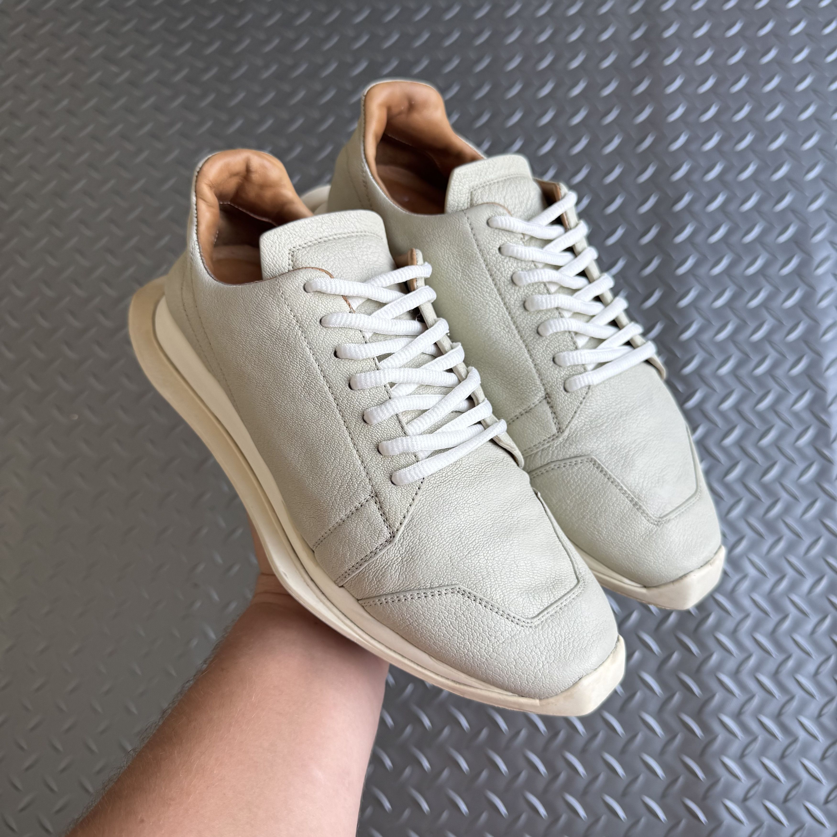 Rick Owens Rick Owens Oblique Runner Sneakers Size US 6.5 / EU 39-40 - 4 Thumbnail