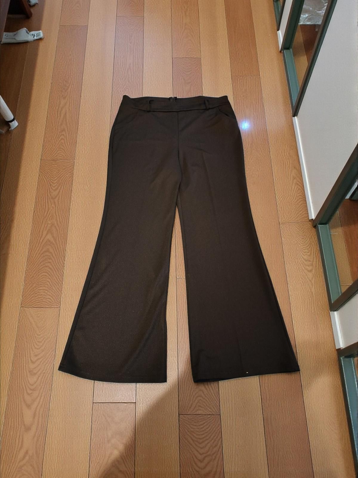 Other Women's Black Wide-Leg Pants Size XL Size XL / US 12-14 / IT 48-50 - 3 Thumbnail