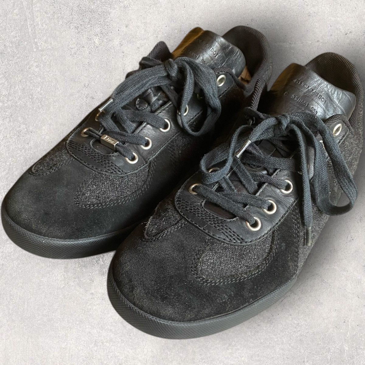 Dior Fall10 B01 Wool Flannel And Leather Sneakers Size US 8 / EU 41 - 2 Thumbnail