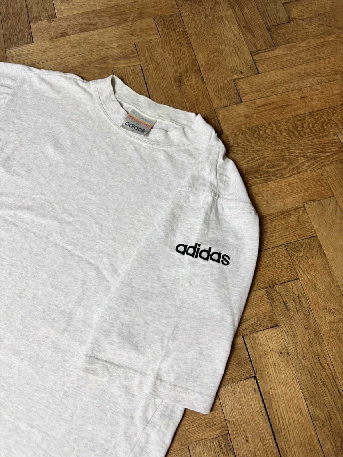 Adidas 80’s Adidas Grey 1956 Stockholm Olympic T-Shirt S Oversized Size US S / EU 44-46 / 1 - 6 Thumbnail