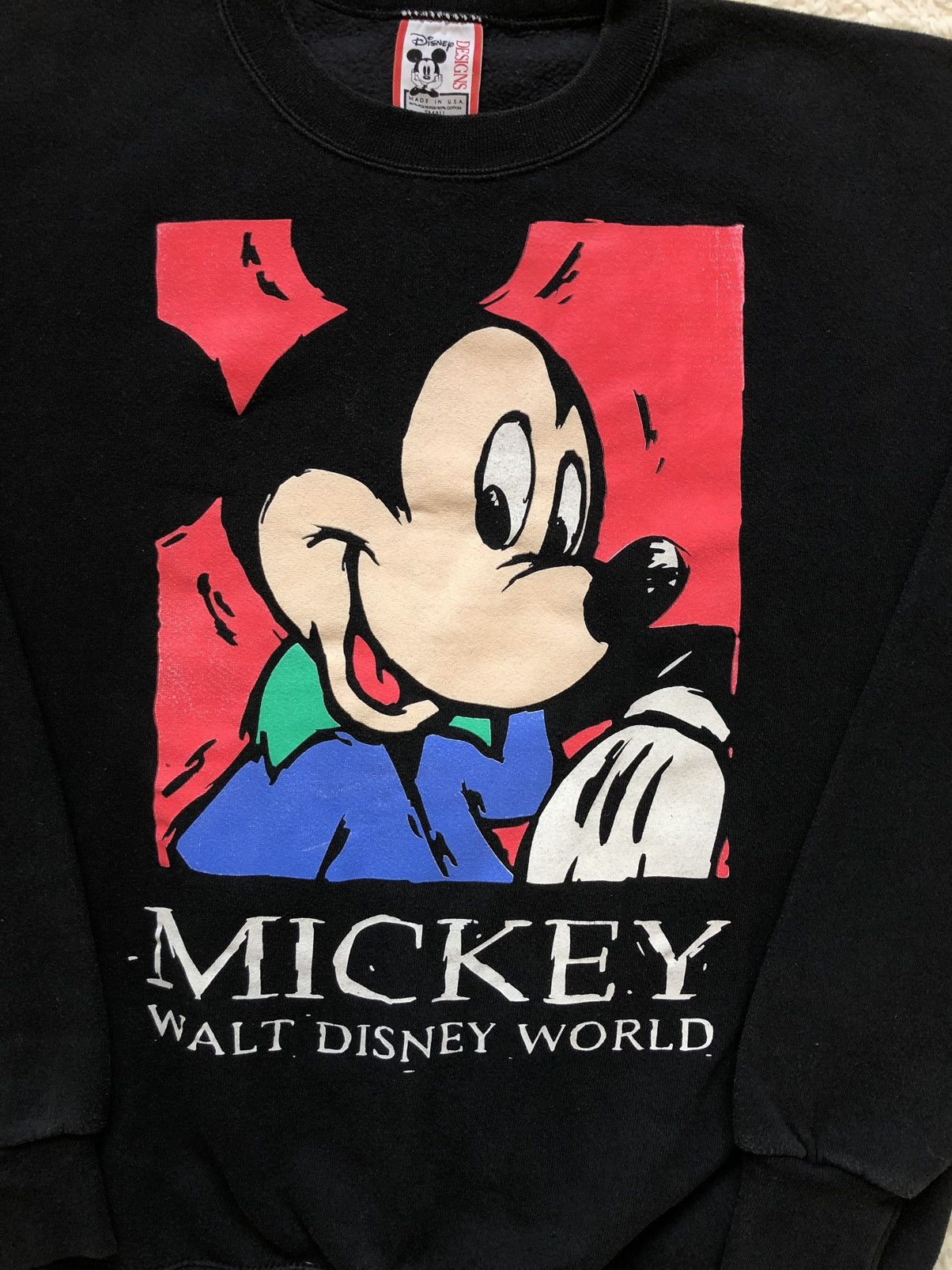Disney × Mickey Mouse × Vintage Sweatshirt Mickey Walt Disney World Vintage 80’s 90’s Size US M / EU 48-50 / 2 - 2 Thumbnail