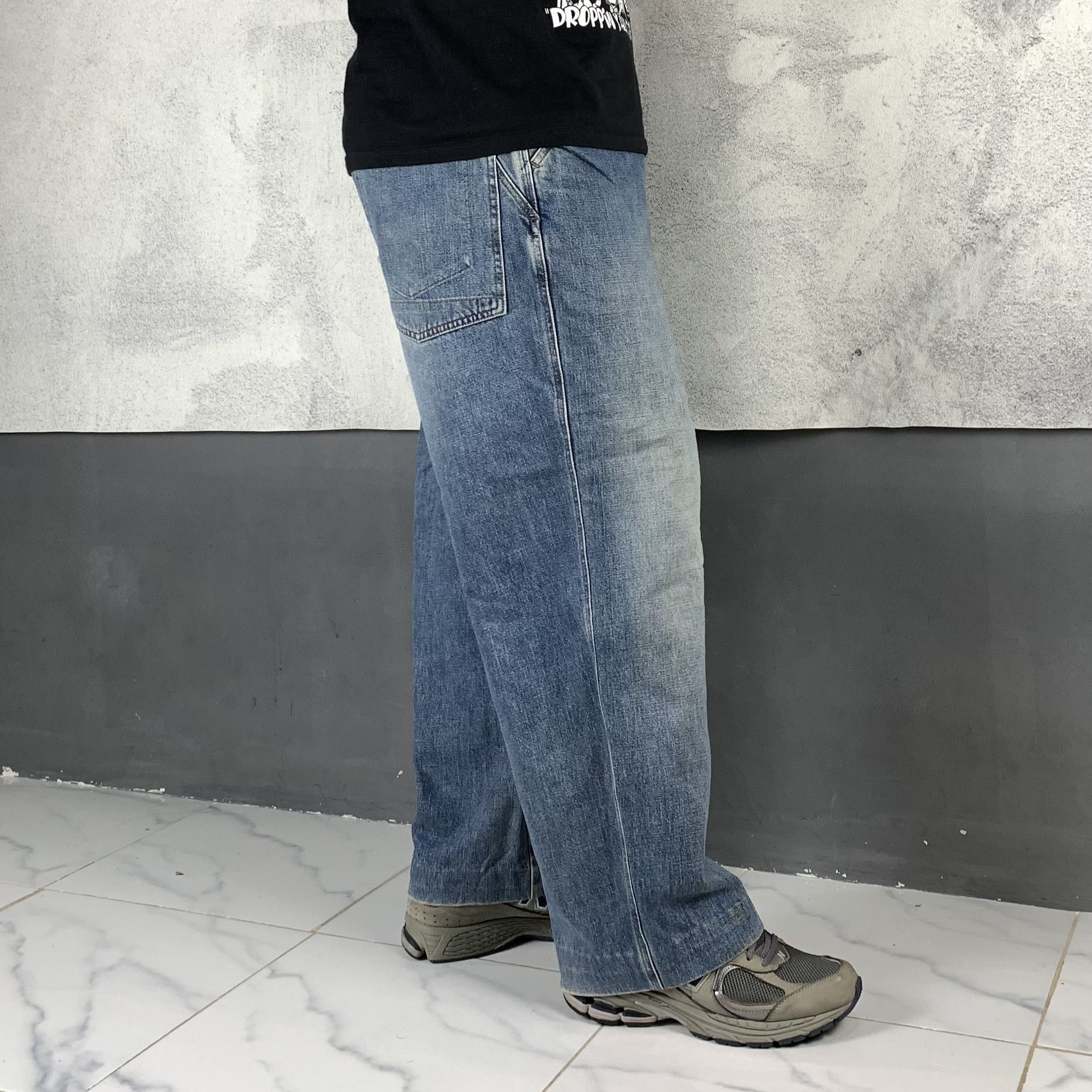 Marithe Francois Girbaud Baggy Wide Denim Pants