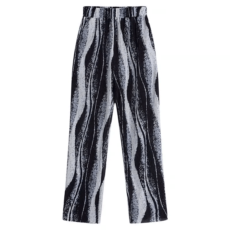 Japanese Brand × Vintage Korean fashion black tie-dye pleats pants trousers Size US 32 / EU 48 - 6 Thumbnail