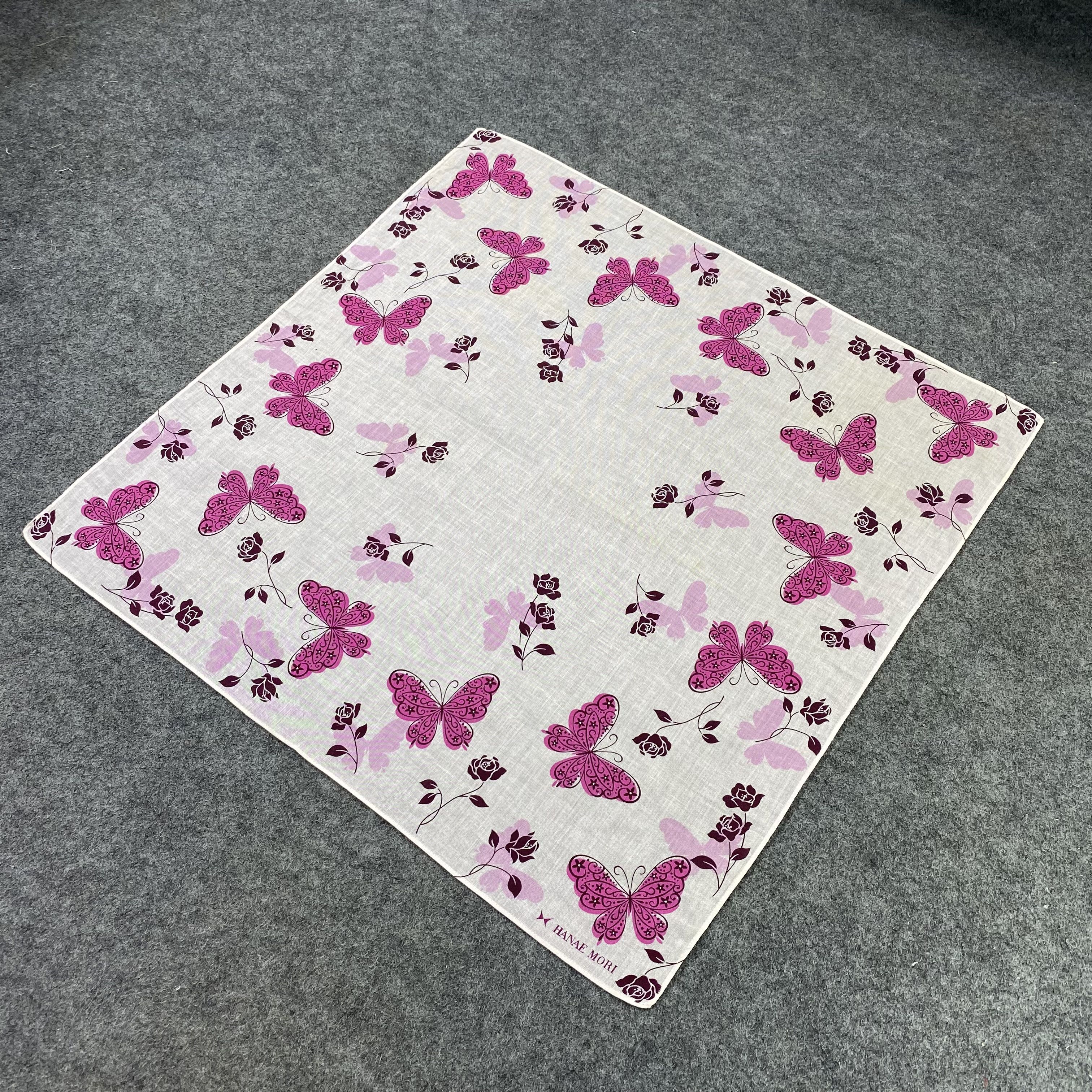 Hanae Mori Hanae Mori Handkerchief Neckerchief Bandana-B1972 Size ONE SIZE - 4 Thumbnail