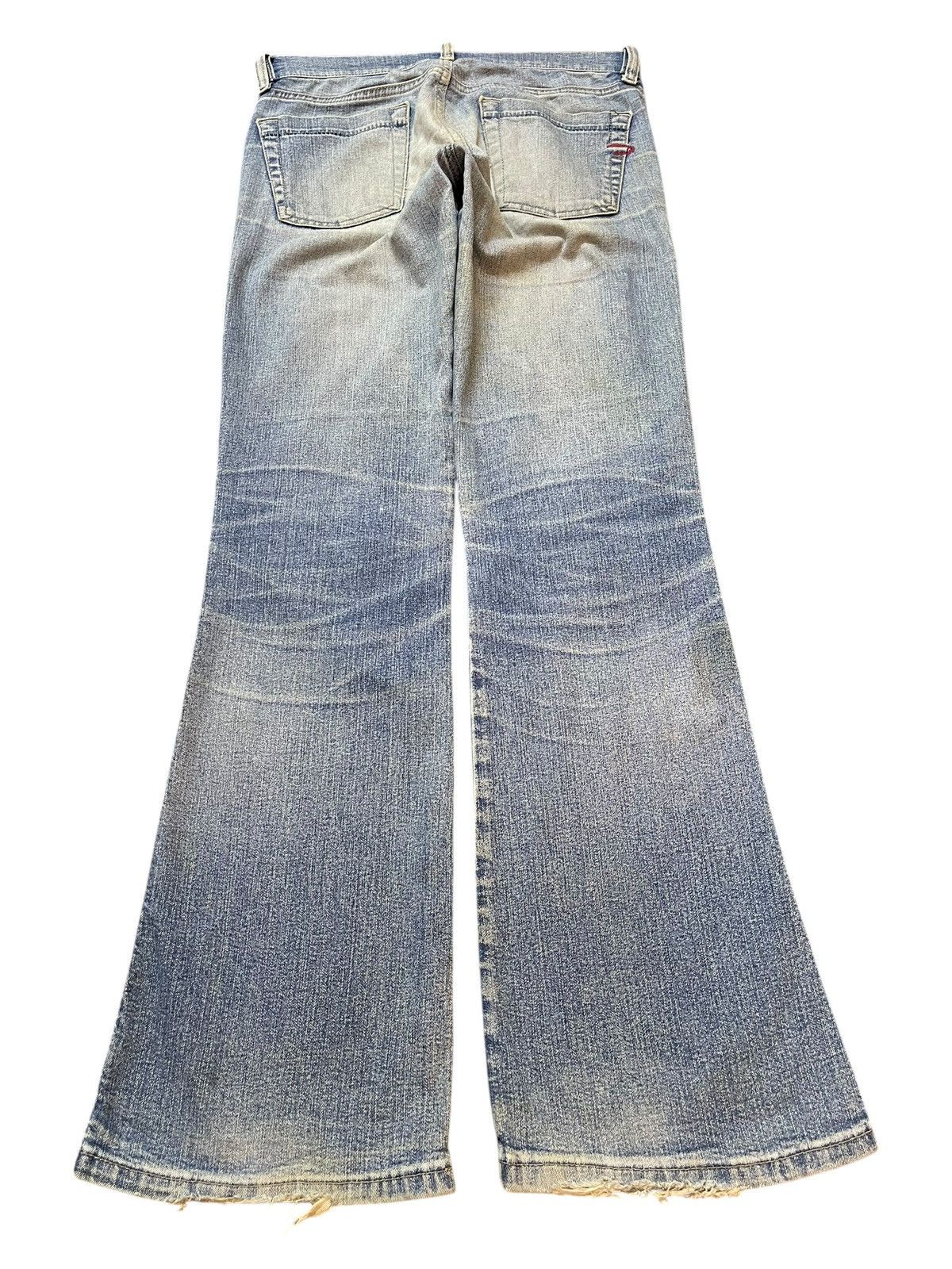 Diesel Vintage Diesel Industry Mud Wash Faded Style Wide Leg Jeans Size US 28 / EU 44 - 2 Thumbnail