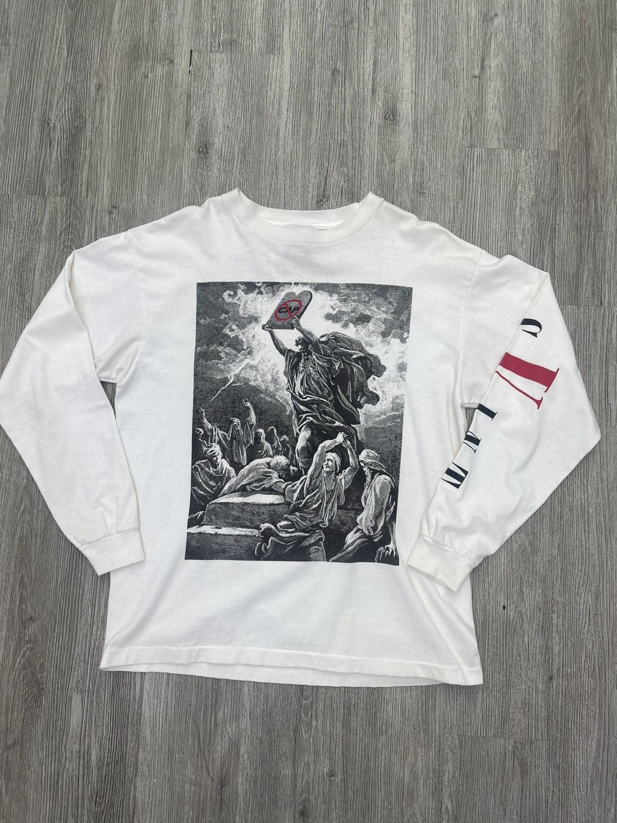 Saint Michael Saint Michael Longsleeve white Size US L / EU 52-54 / 3 - 1 Thumbnail