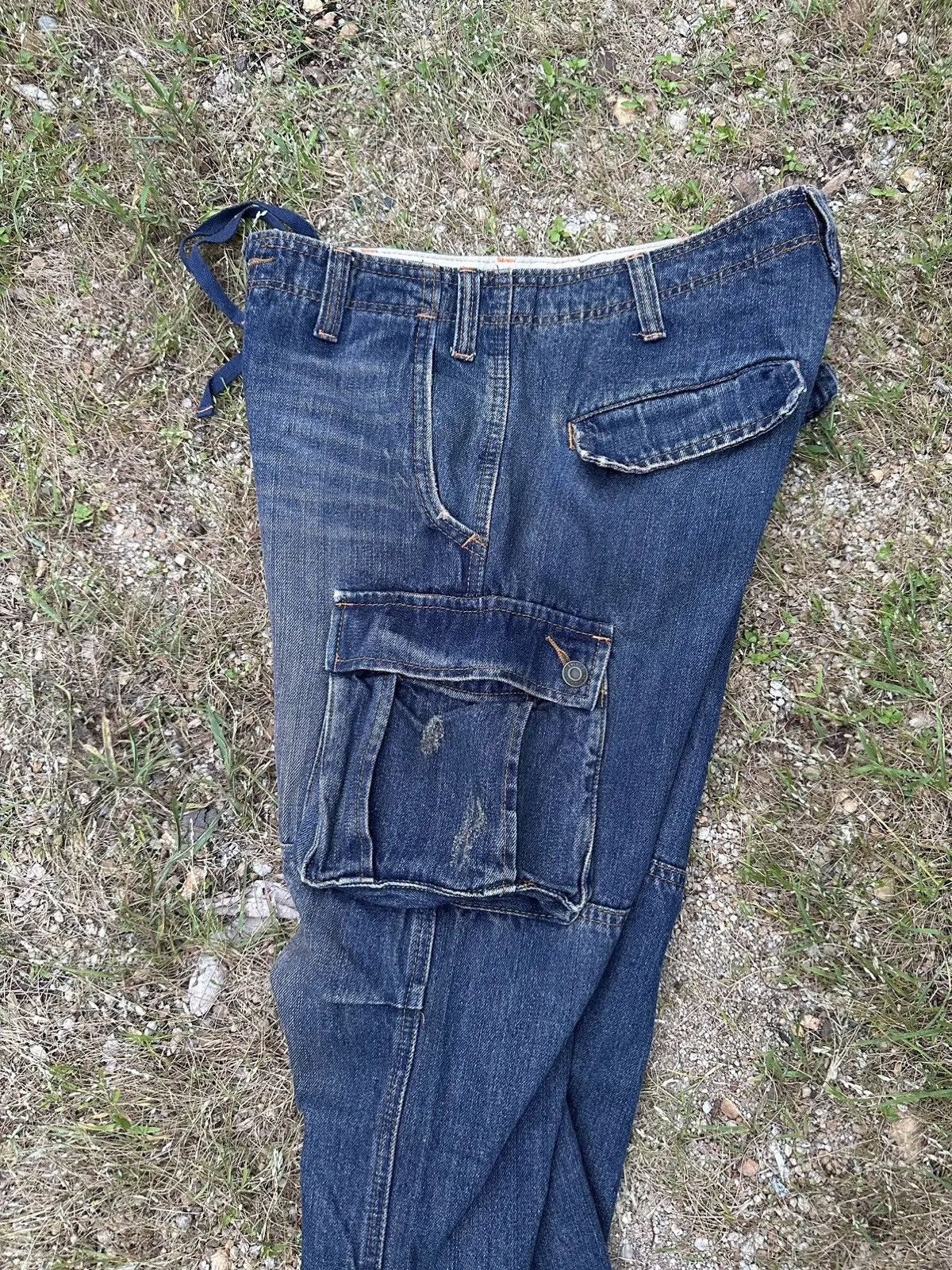 If Six Was Nine W30 L31 🔥VINTAGE JUNGLE STORM JAPAN ZIPPER LEGS DENIM CARGO Size US 30 / EU 46 - 14 Thumbnail