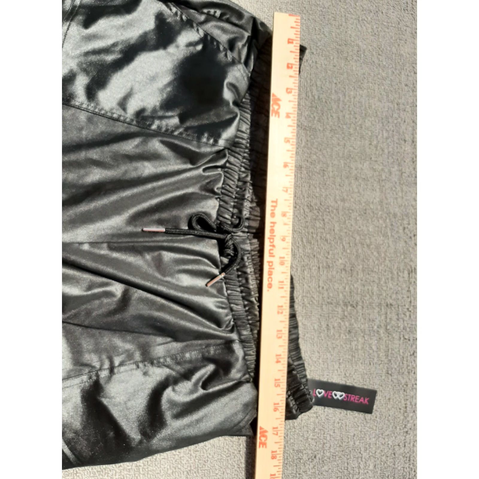 Vintage Love Streak Black Jogger Activewear Sweatpants Size 1X Womens NEW Size 40" / US 18 - 3 Thumbnail