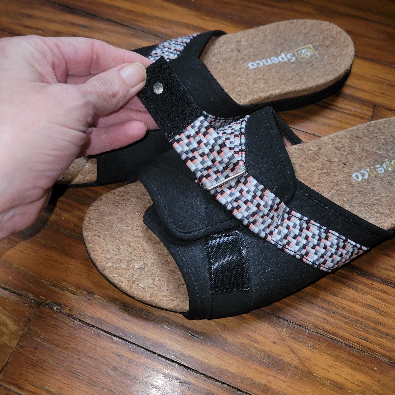 & Other Stories Spenco Slides Sandals Black Cork Insoles 11 Comfort Size US 11 / IT 41 - 5 Thumbnail