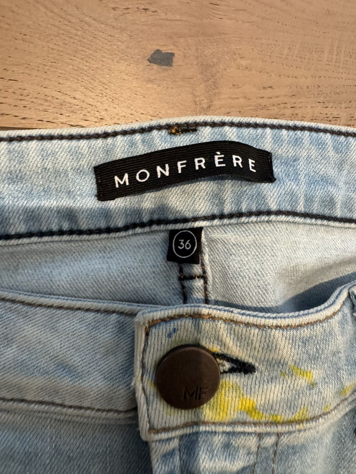 MONFRERE Monfrère Slim Fit Light Wash Jeans 36 Size US 36 / EU 52 - 5 Thumbnail