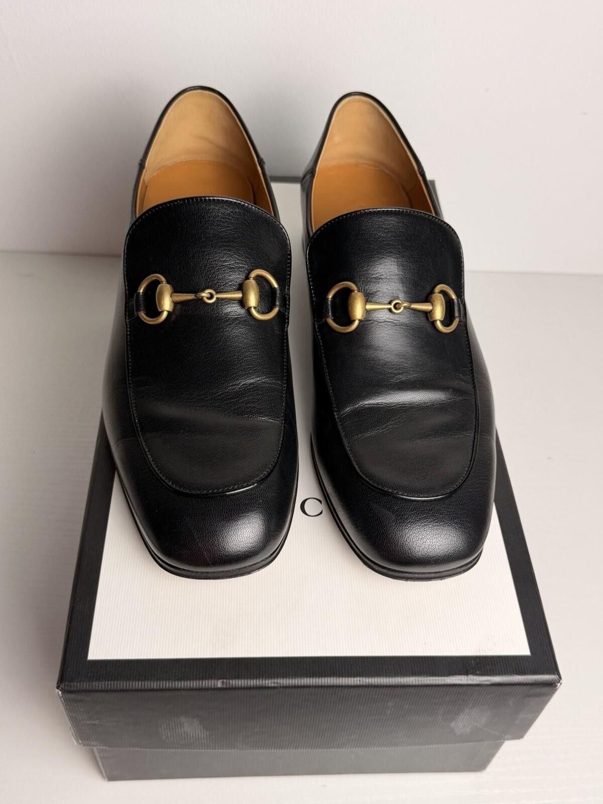 Gucci Gucci Men's Classic Horsebit Leather Loafers Black SZ 8 Size US 8 / EU 41 - 3 Thumbnail