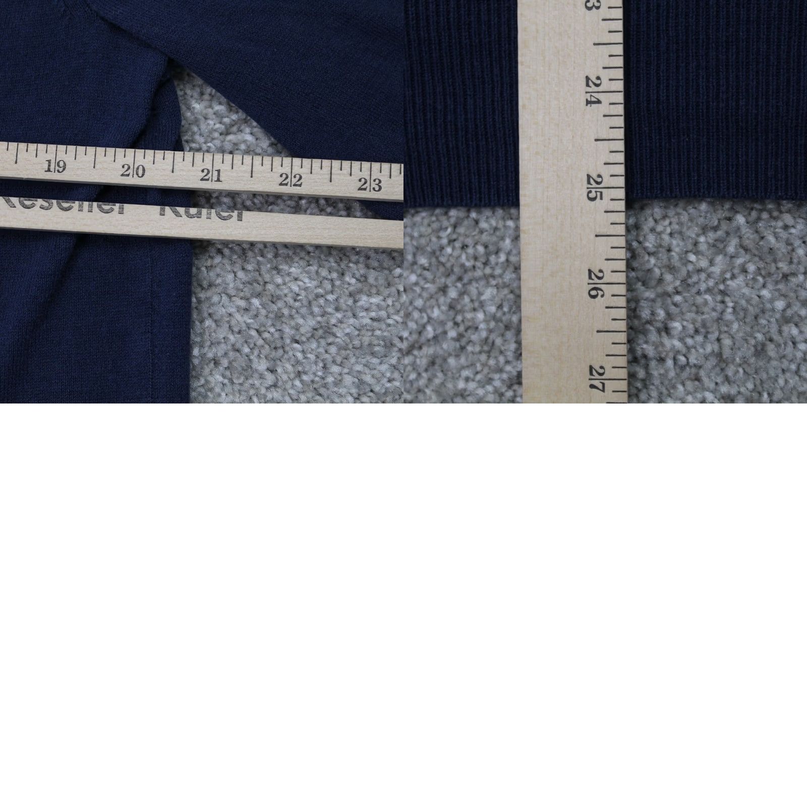 Banana Republic Banana Republic Sweater Mens Large Blue Silk/Cotton/Cashmere V-Neck L/S Pullover Size US L / EU 52-54 / 3 - 8 Thumbnail