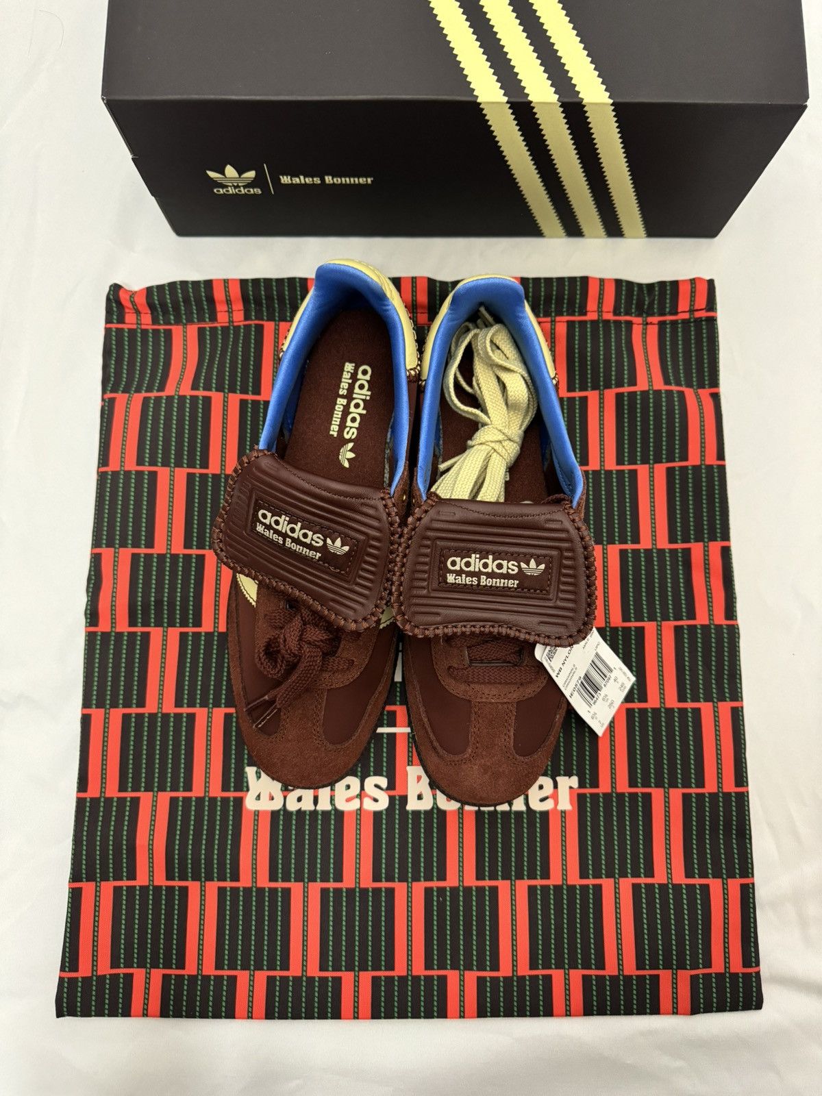 adidas gazelle silver green womens Adidas Samba Nylon Wales Bonner Dark Brown - IE0578 main image 1