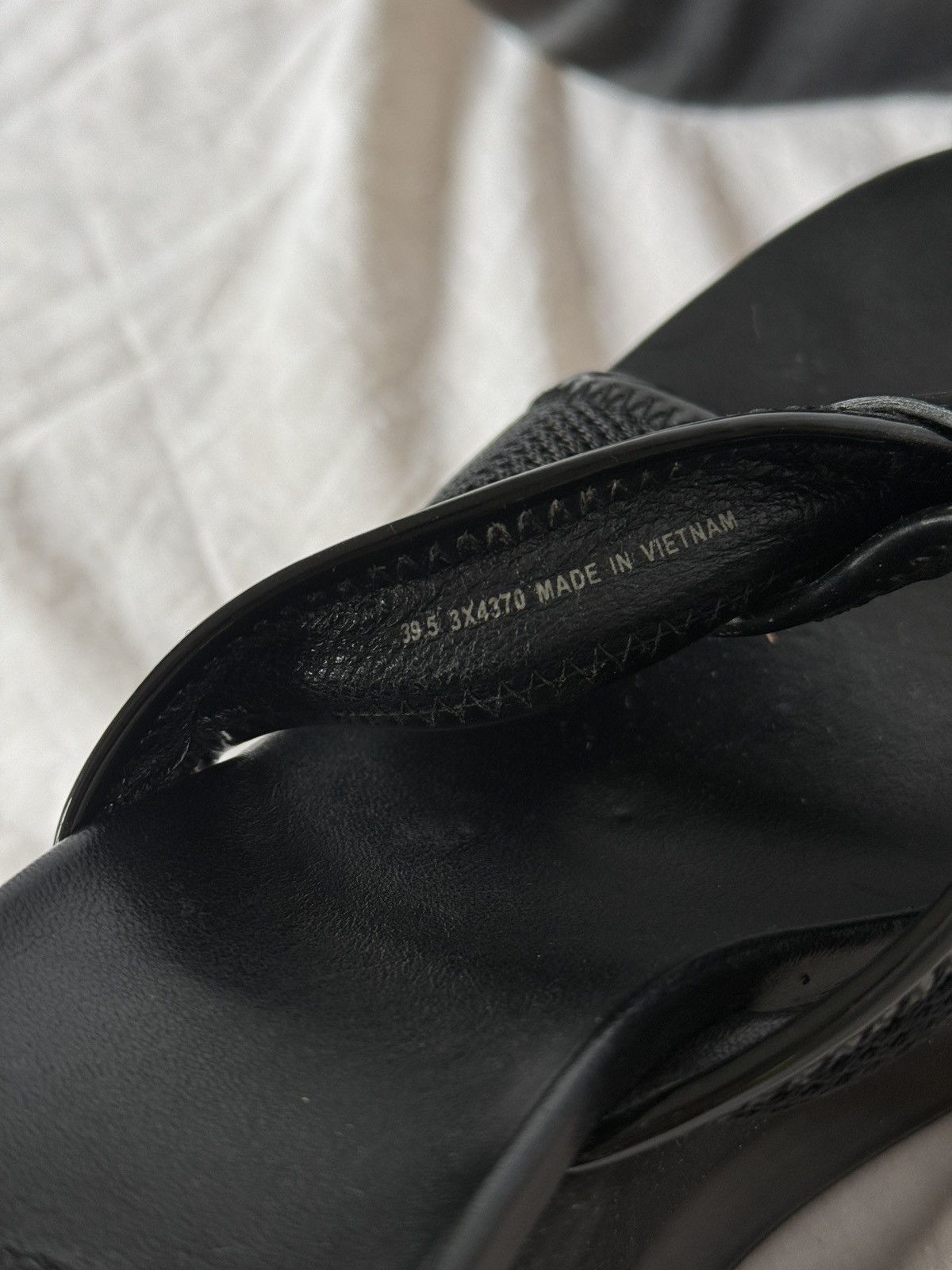 Prada Prada Black Leather Straps Wedges Sandals Size US 8.5 / IT 38.5 - 7 Thumbnail