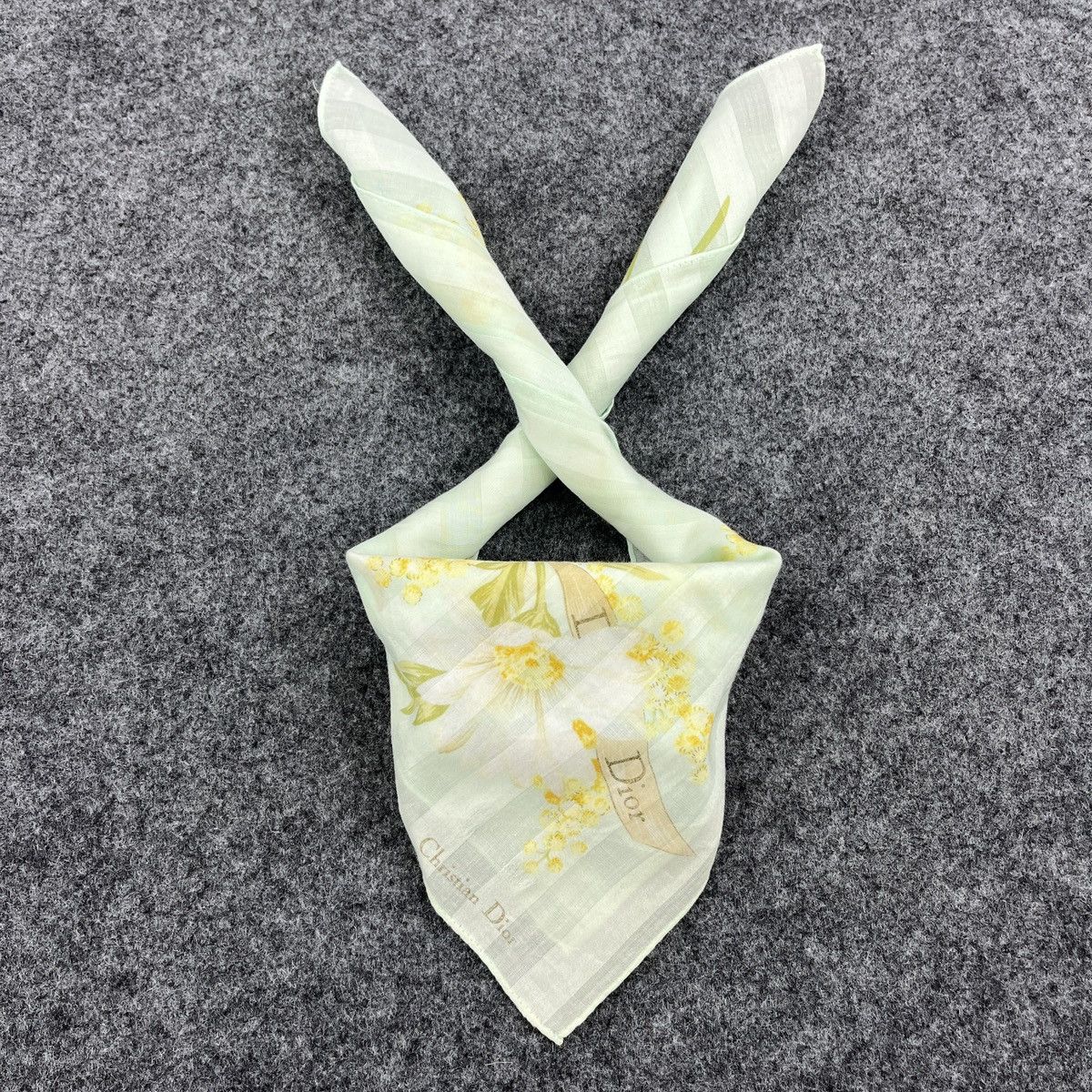 Vintage Christian Dior Handkerchief / Bandana / Neckerchief B725 Size ONE SIZE - 3 Thumbnail