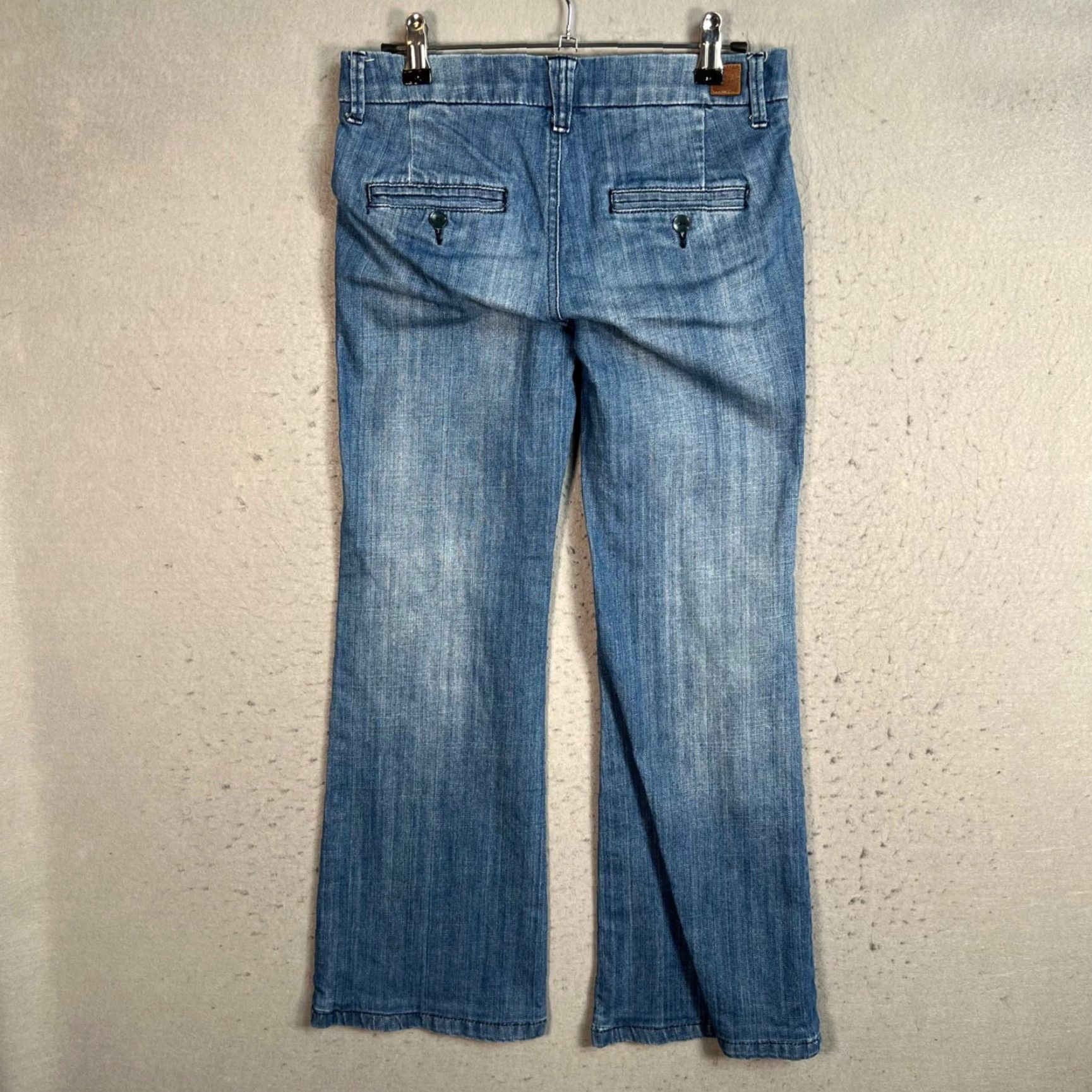 Mango Mango Jeans Womens Size 2 Blue Straight Leg Denim Pants Cotton Blend Adult Regular 5-Pocket Womens Jeans 90s Style? Size 26" / US 2 / IT 38 - 2 Thumbnail
