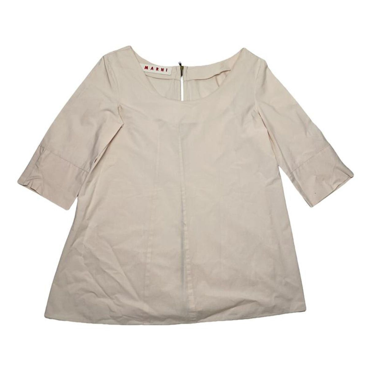 Marni Beige Cotton Top Size L / US 10 / IT 46 - 1 Thumbnail