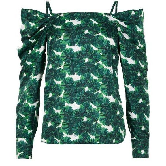 MAX MARA Ustica Green Silk Long Sleeved Top New And Authenti