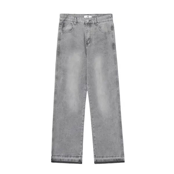 Japanese Brand Pepper x Rena Grey washed distressed jeans for men Size US 34 / EU 50 - 1 Thumbnail