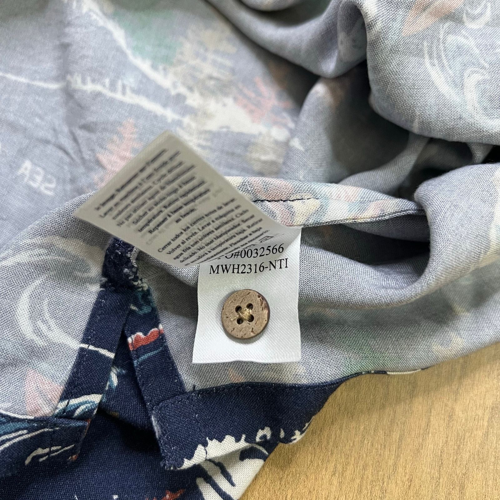 Faherty FAHERTY Camp Shirt Mens XXL Navy Button Up Short Sleeve Sea Size US XXL / EU 58 / 5 - 10 Thumbnail