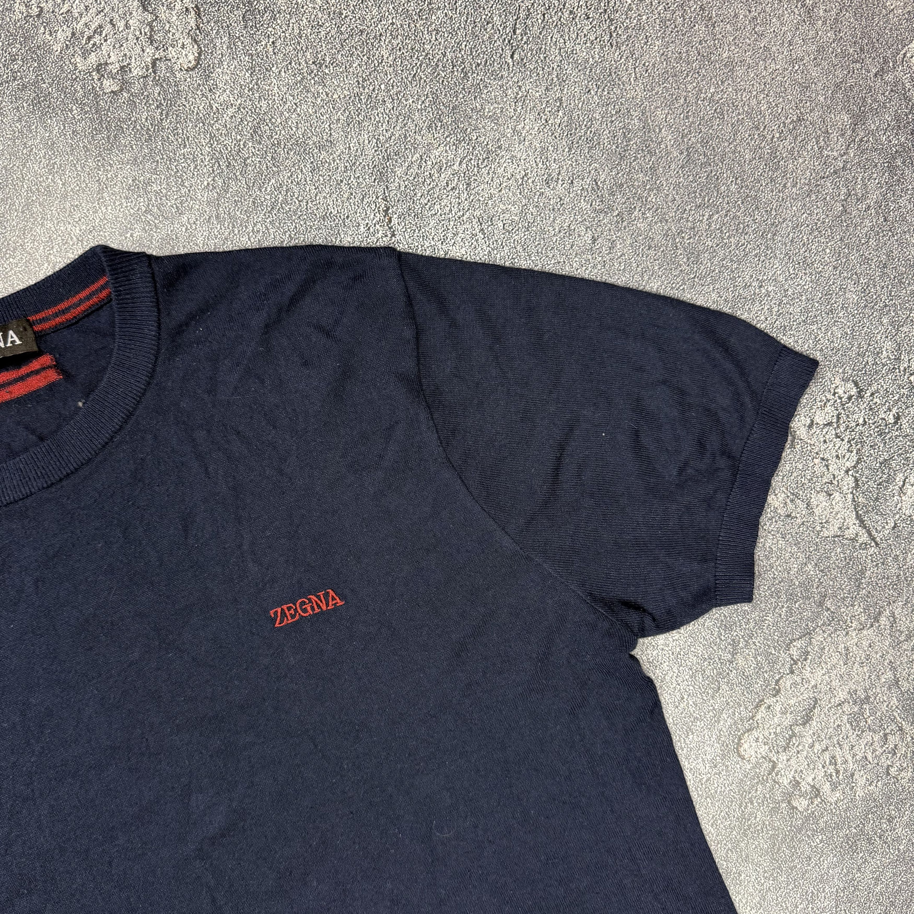 Z Zegna Z Zegna Silk Blue T-shirt Size Size 54 Size US L / EU 52-54 / 3 - 2 Thumbnail