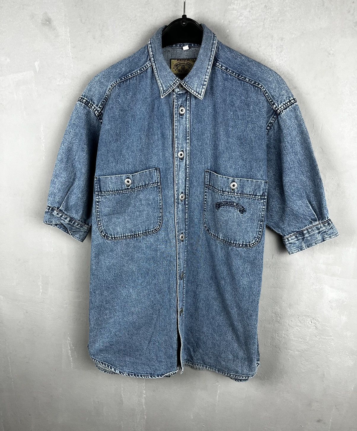 Armani × Armani Collezioni × Giorgio Armani Armani Jeans shirt denim vintage 90s Size US M / EU 48-50 / 2 - 1 Thumbnail