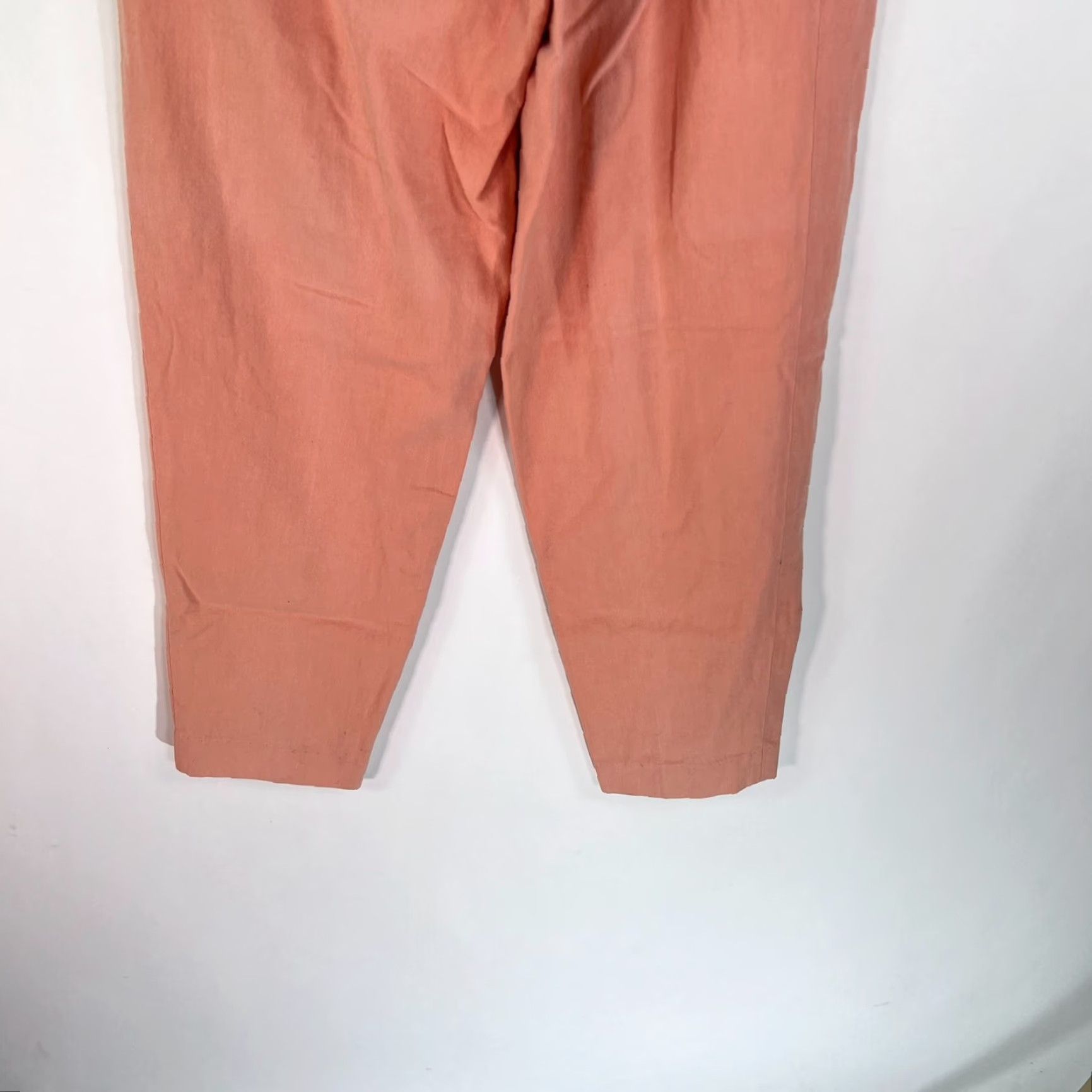 Vintage VINTAGE Tyler House Pleated Mom Pants Women Coral 24X28 Cotton Linen High Rise 80s 90s Dress Pants Womens Size 42" / US 20 - 7 Thumbnail