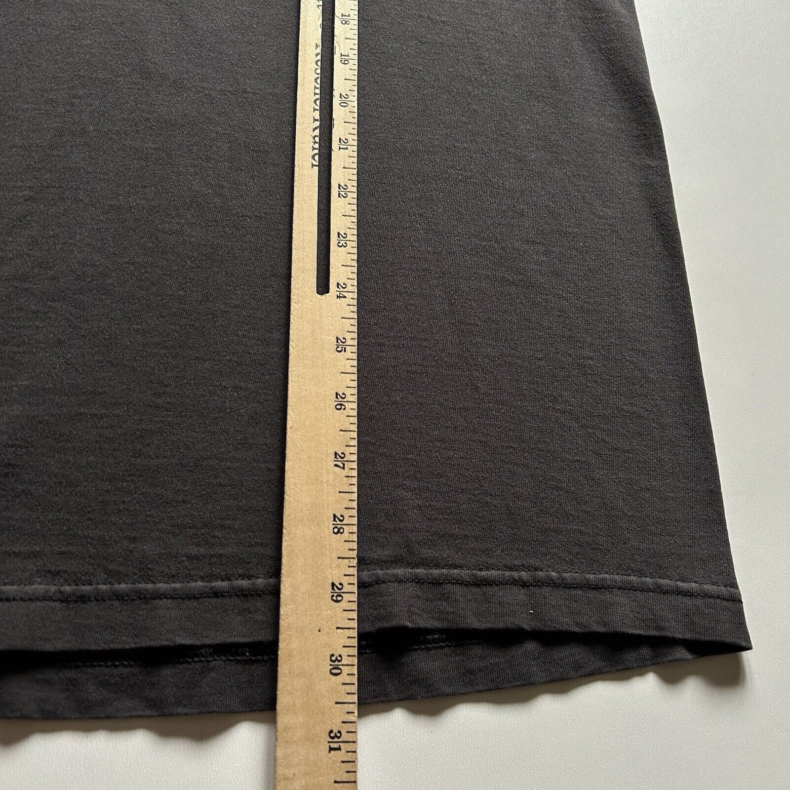 Nike × Vintage Vintage 90s Nike T Shirt Large V Neck USA Faded Black Rare Size US L / EU 52-54 / 3 - 4 Thumbnail