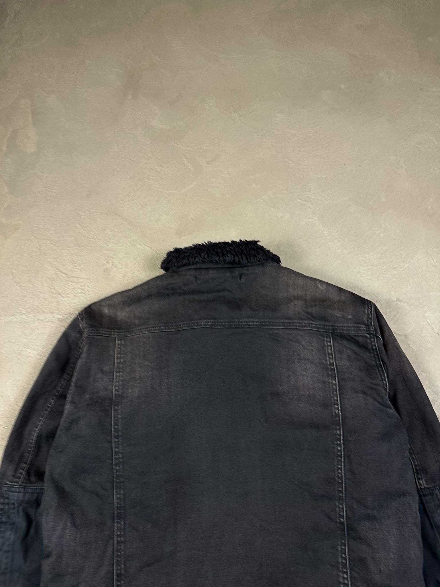 Won Hundred Won Hundered Sherpa Denim Washed Faded Boxy Jacket Size US M / EU 48-50 / 2 - 7 Thumbnail