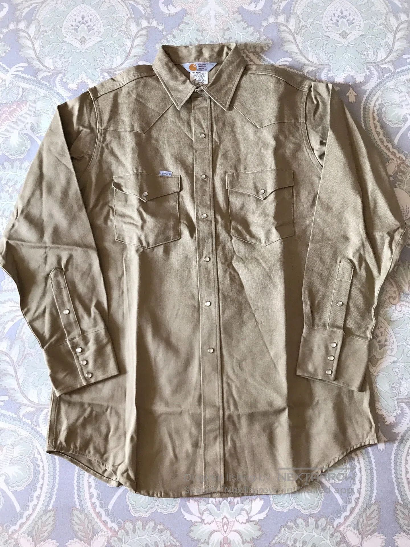 Carhartt Carhartt SU009 Khaki Western Shirt. Size US M / EU 48-50 / 2 - 1 Thumbnail