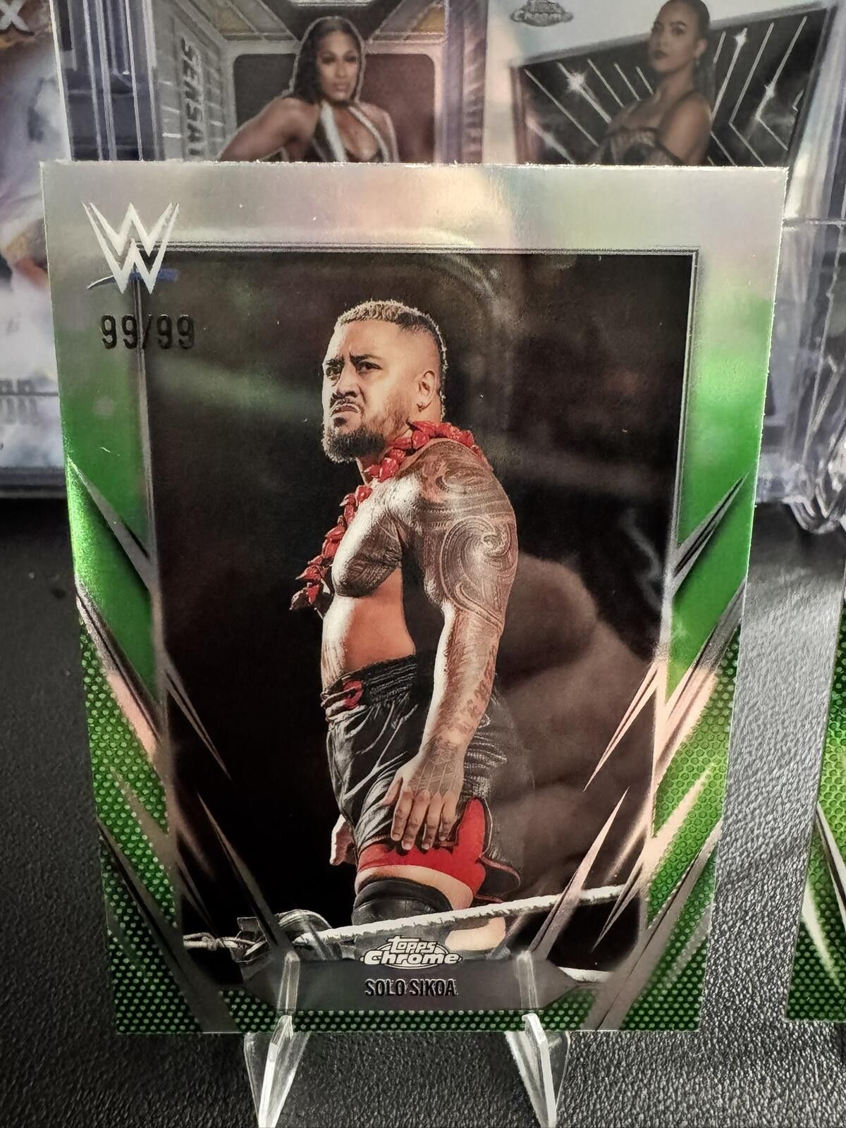 Topshop Topps Chrome WWE Solo Sikoa Trading Cards Set 3 Limited 99/ Size ONE SIZE - 3 Thumbnail