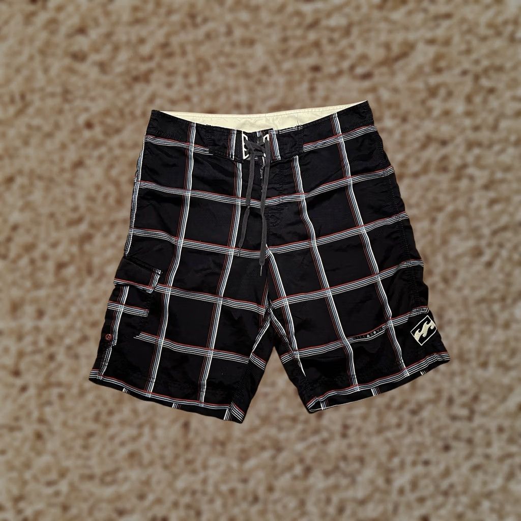 Billabong Billabong Y2K Plaid Navy Blue Swim Trunks Surf Board Shorts Suit Wear Men's 34 Size US 34 / EU 50 - 1 Thumbnail