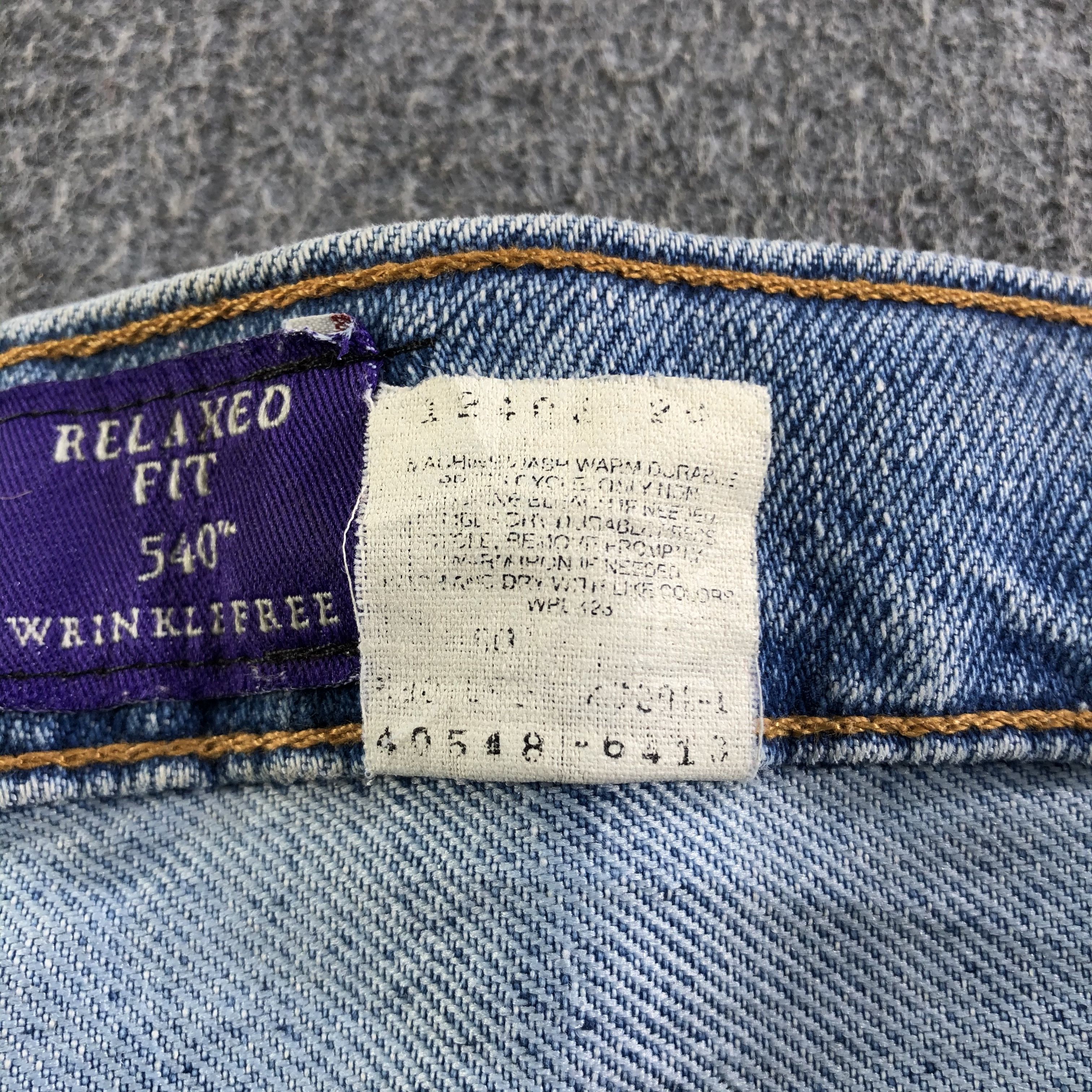 Levi's Vintage Blue Wash Levis 540 Jeans-J3434 Size US 36 / EU 52 - 10 Thumbnail