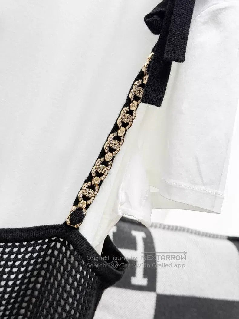 Chanel Chanel Mesh fake two-piece long-sleeved dress Size M / US 6-8 / IT 42-44 - 4 Thumbnail