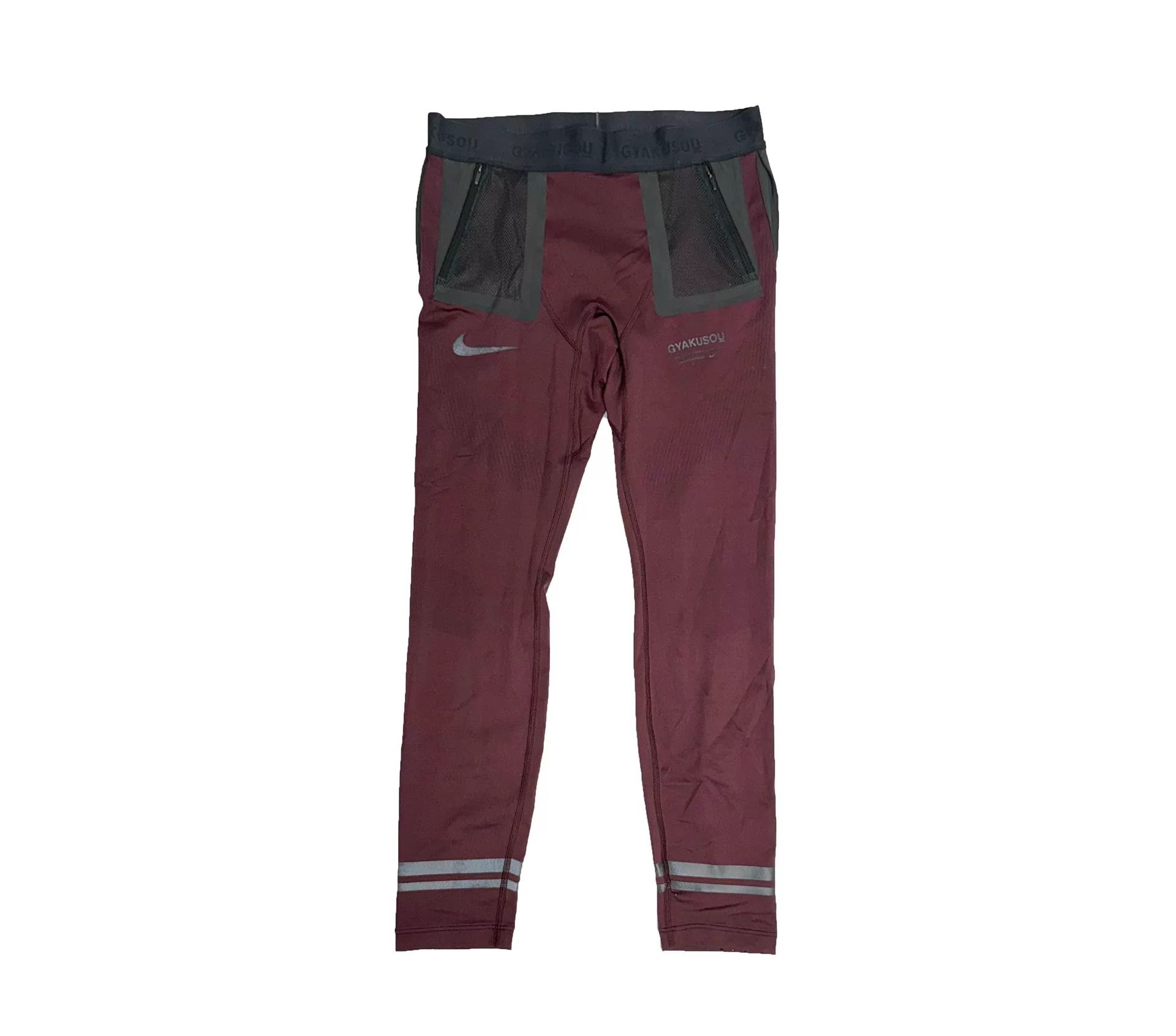 Nike Nike Lab Gyakusou TechKnit Tight S burgundy gray Size US 29 - 1 Thumbnail