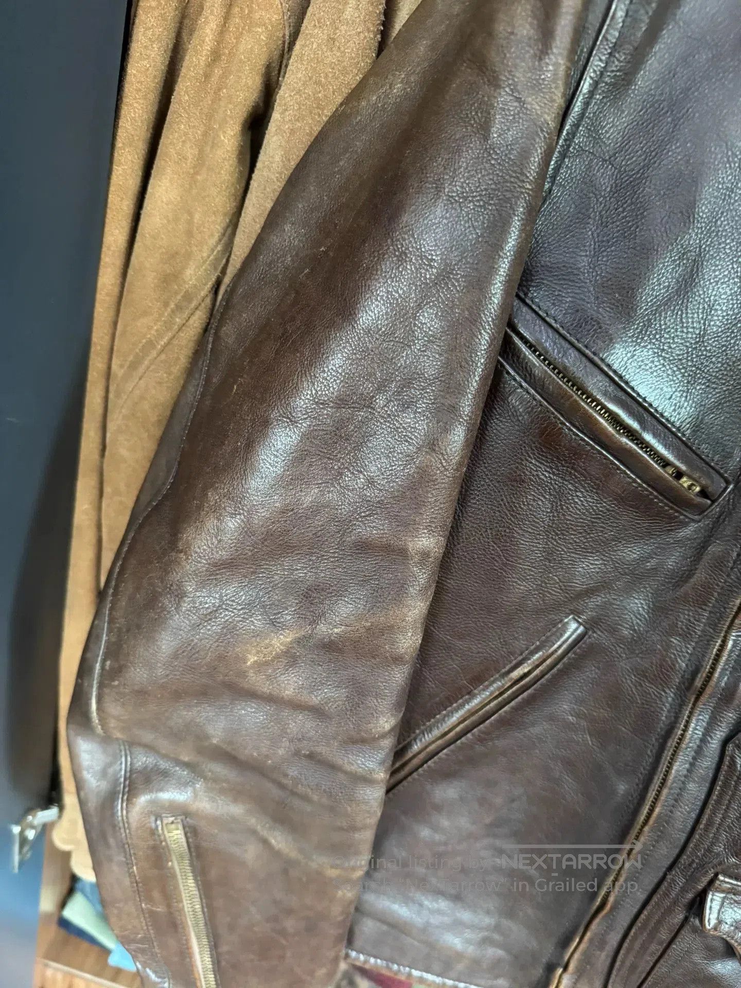 RRL Ralph Lauren RRL Leather Jacket with Slight Wear. Size US M / EU 48-50 / 2 - 3 Thumbnail