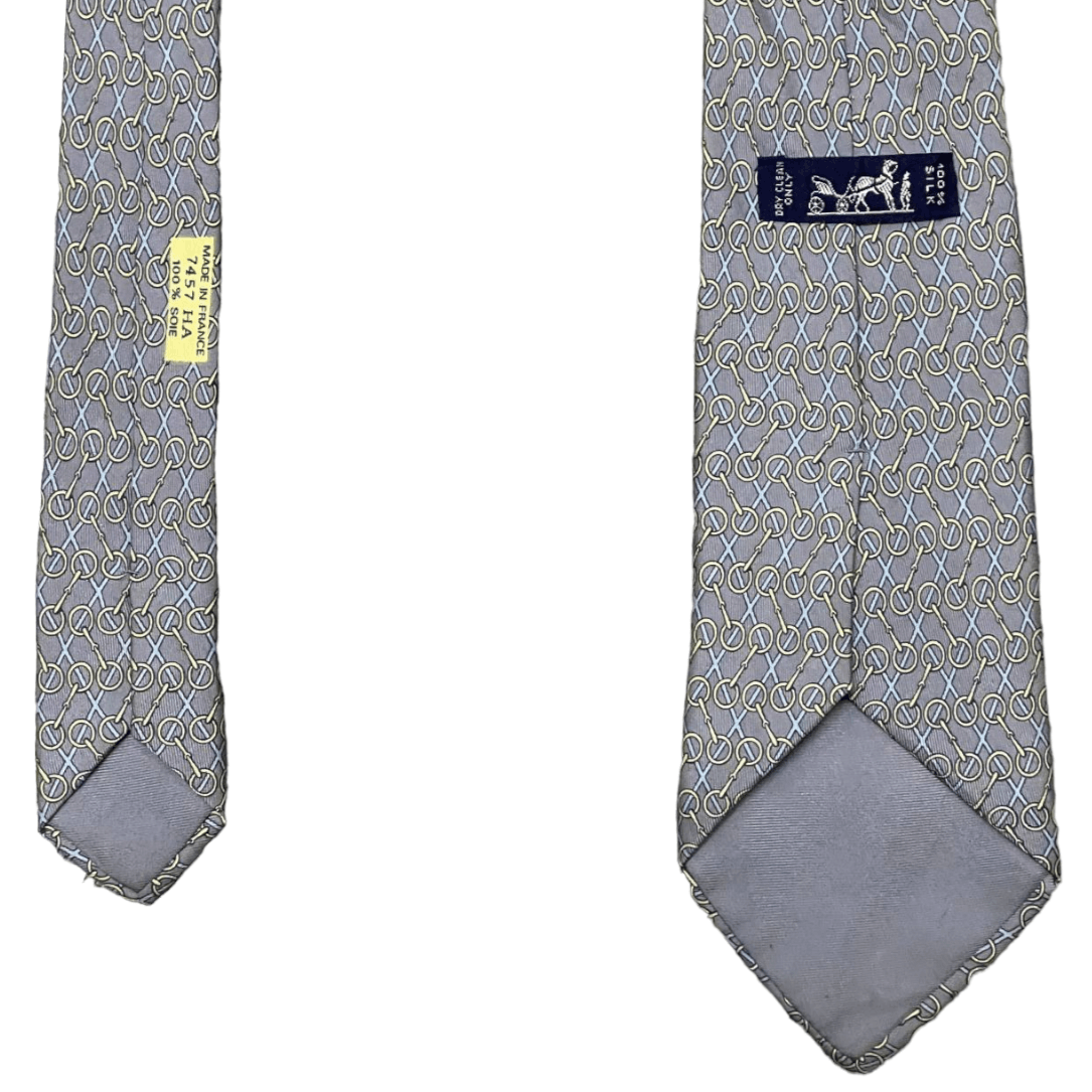 Hermes Vintage Hermes Paris Silk Tie Size ONE SIZE - 5 Thumbnail