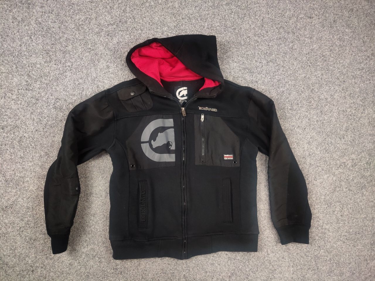 Ecko Unltd. Vintage Ecko Unltd Big Logo Baggy Hip Hop Zip Hoodie Rap Y2K Size US S / EU 44-46 / 1 - 9 Thumbnail