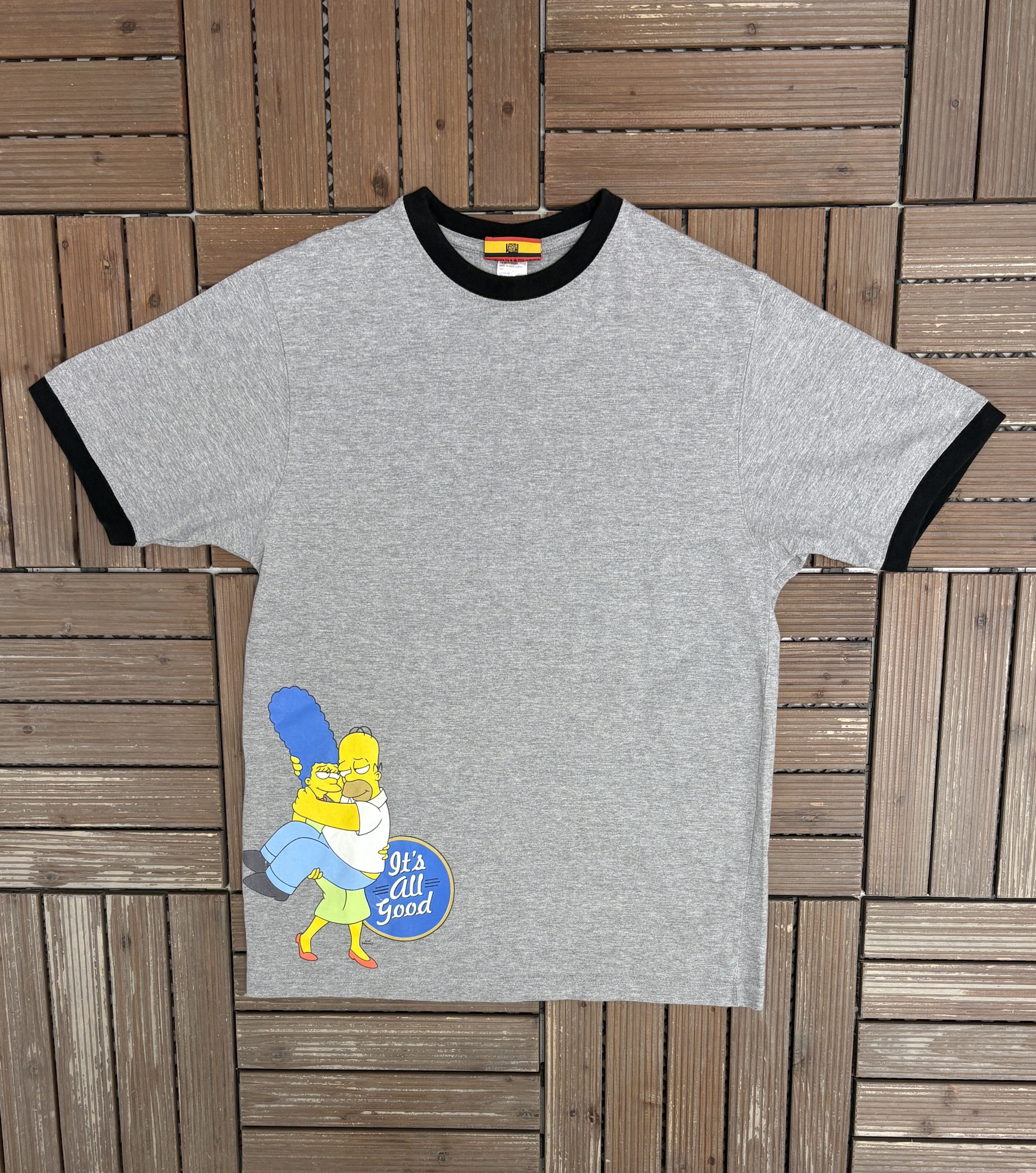Vintage The Simpsons It's All Good Vintage Grey T-Shirt Tee Size US M / EU 48-50 / 2 - 1 Thumbnail