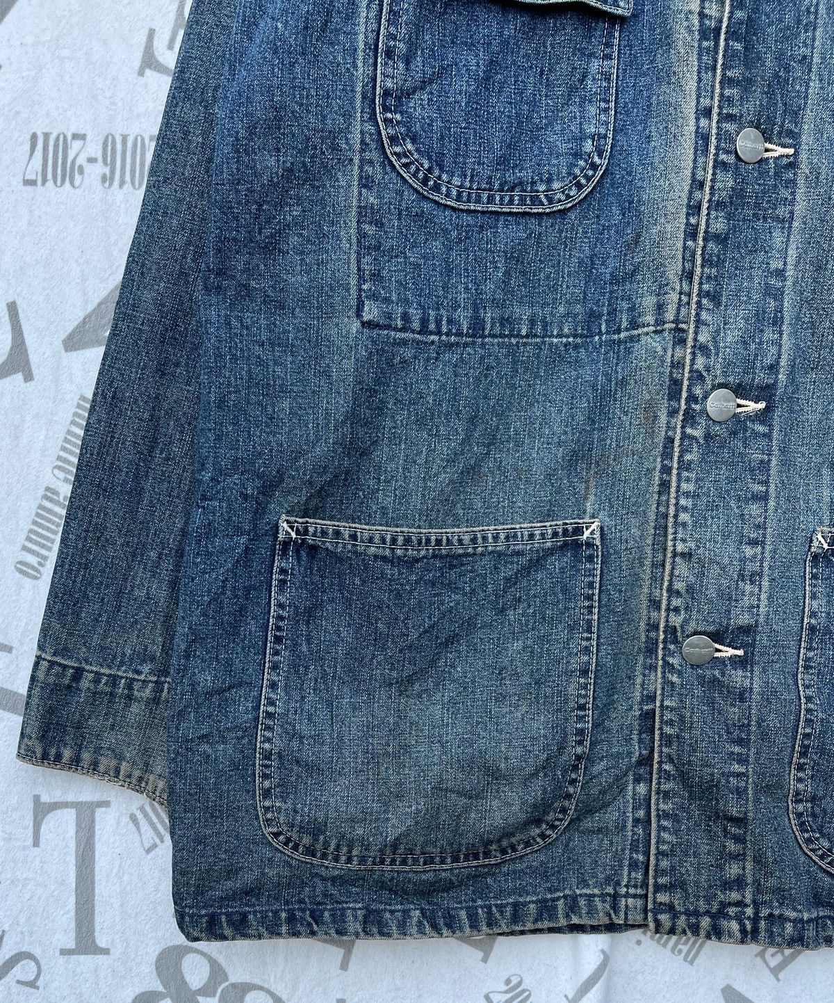 Carhartt 🔥Vintage Carhartt Men's Michigan Denim Chore Jacket Size US L / EU 52-54 / 3 - 7 Thumbnail