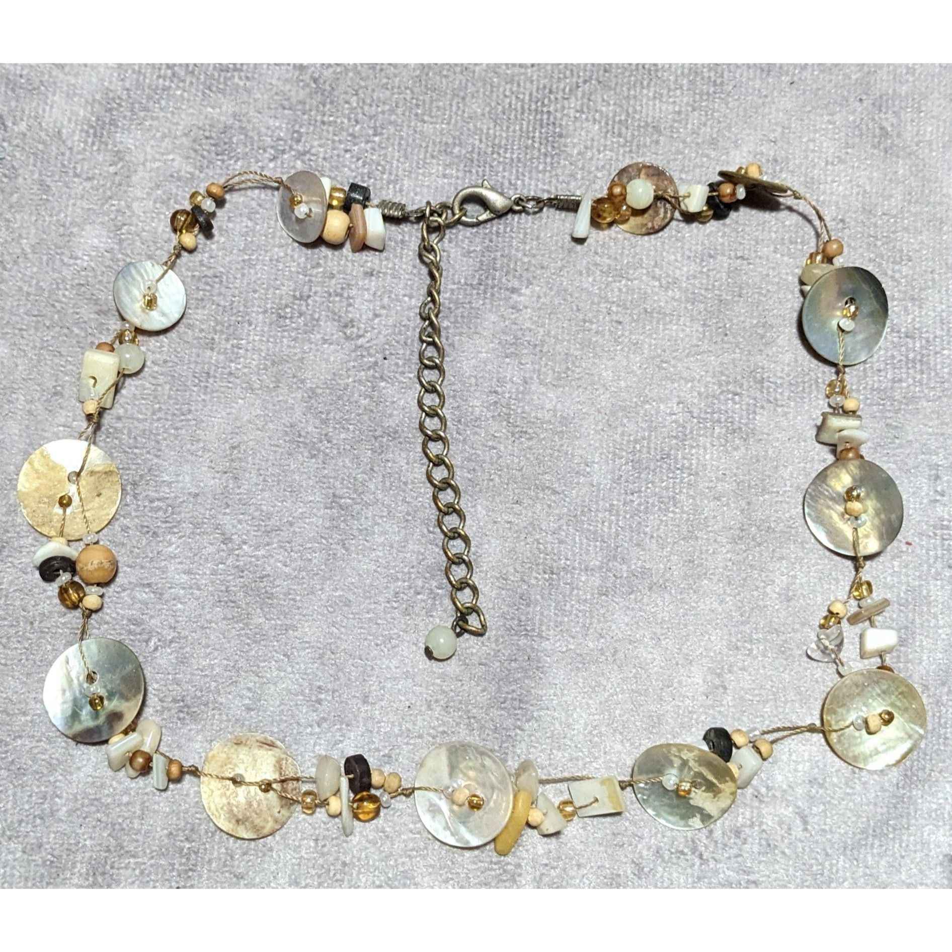 Other Retro Shell Stone And Glass Beaded Necklace Size ONE SIZE - 8 Thumbnail