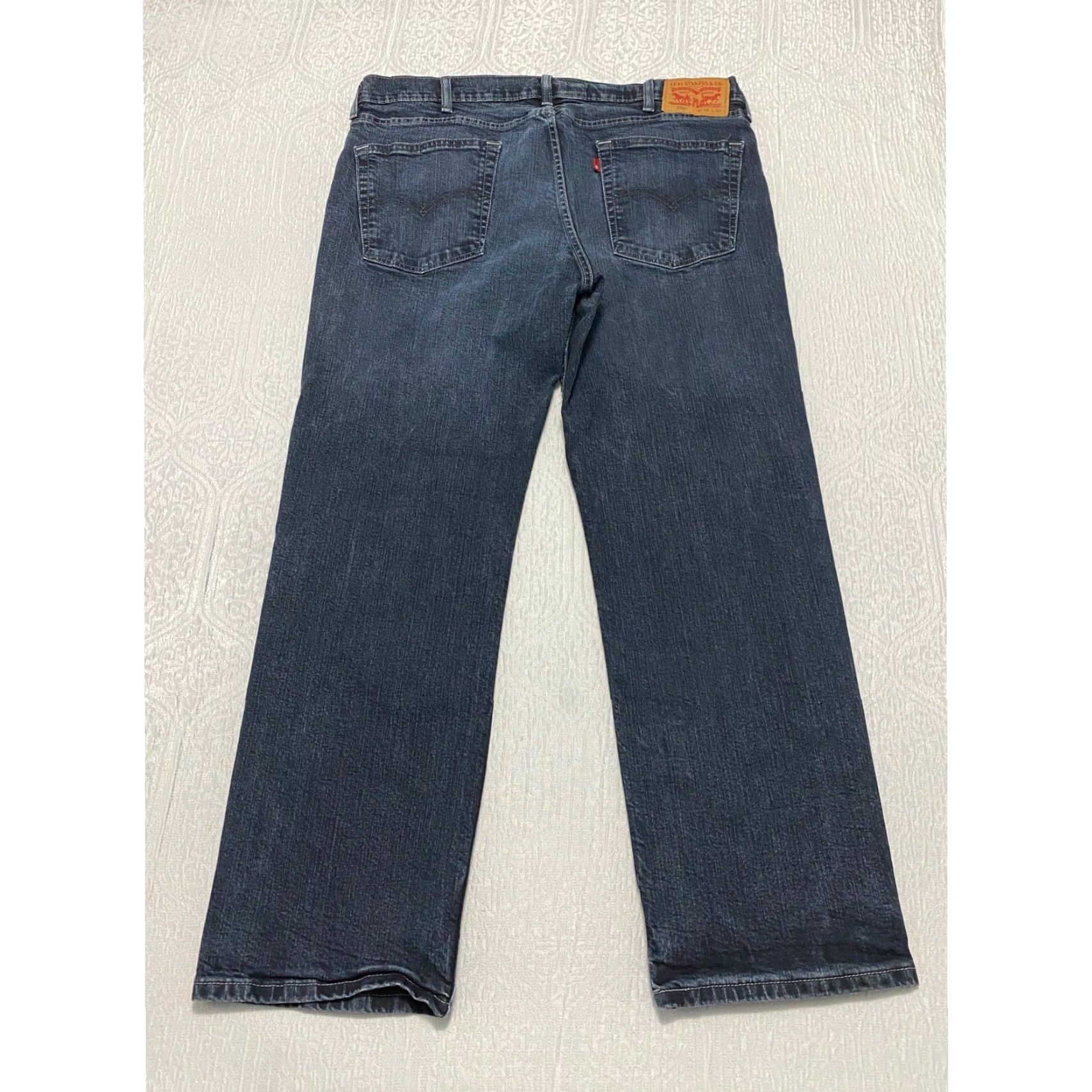 Levi's Levis 559 Jeans Men's Size 38×30 Blue Denim Relaxed Straight Dark Wash Whiskers Size US 38 / EU 54 - 2 Thumbnail