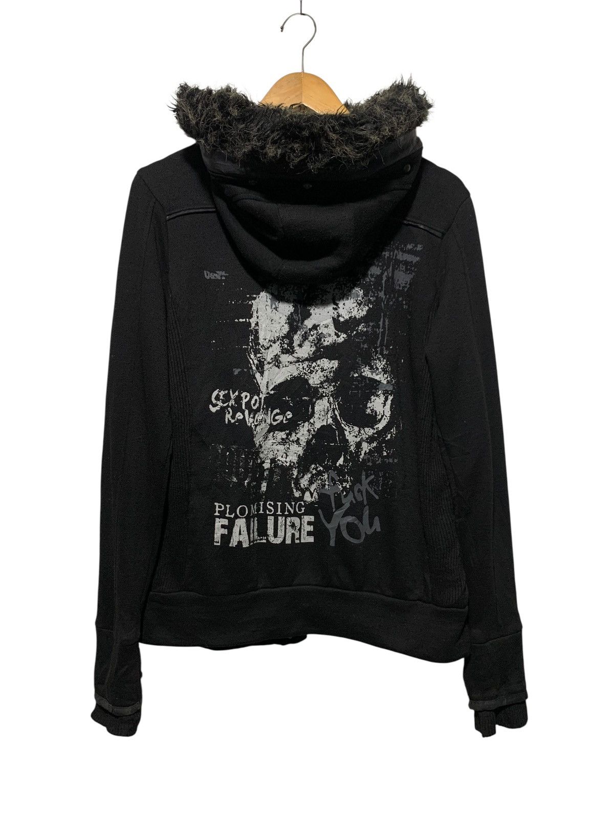 Sex Pot ReVeNGe SEXPOT REVENGE FUCKYOU RIOT BAD FILTH MASK SKULL FUR HOODIE Size US M / EU 48-50 / 2 - 5 Thumbnail