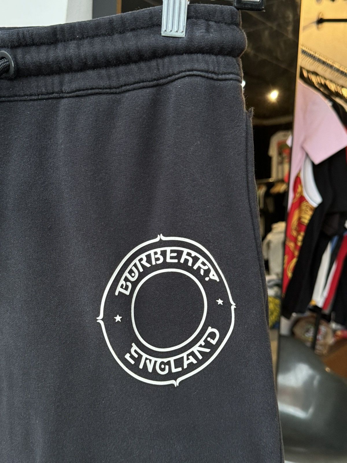 Burberry Burberry England Logo Black Sweatpants - Size Small Size US 32 / EU 48 - 5 Thumbnail