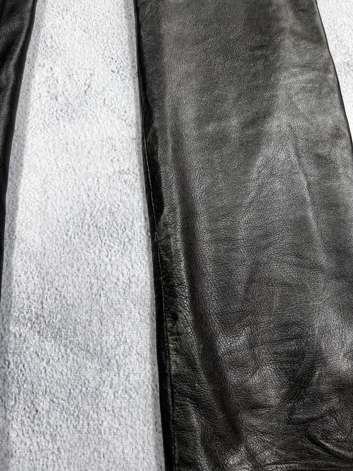 Leather × Vintage Vintage Y2K Leather pants biker opuim kadoya style size 4 Size 27" / US 4 / IT 40 - 7 Thumbnail