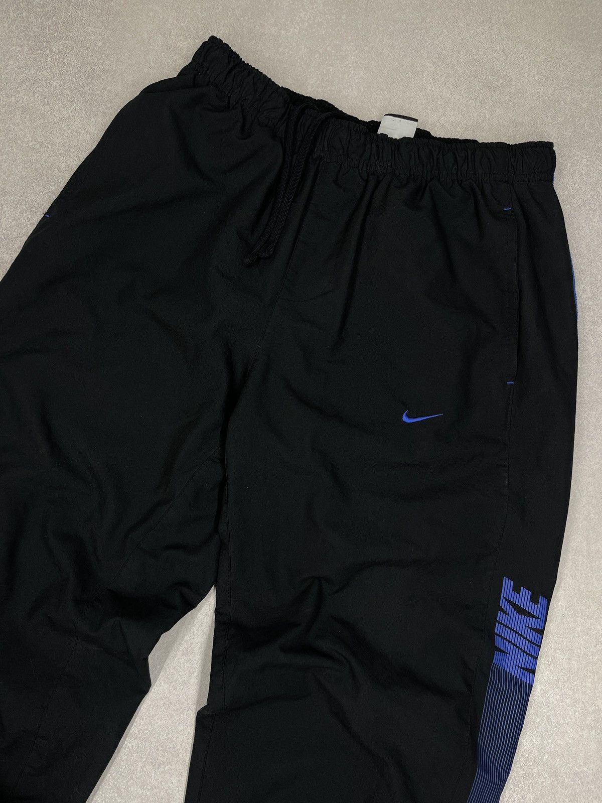 Nike Vintage Nike Nylon Sweatpants Black Double Big Logo Drill Size US 32 / EU 48 - 4 Thumbnail