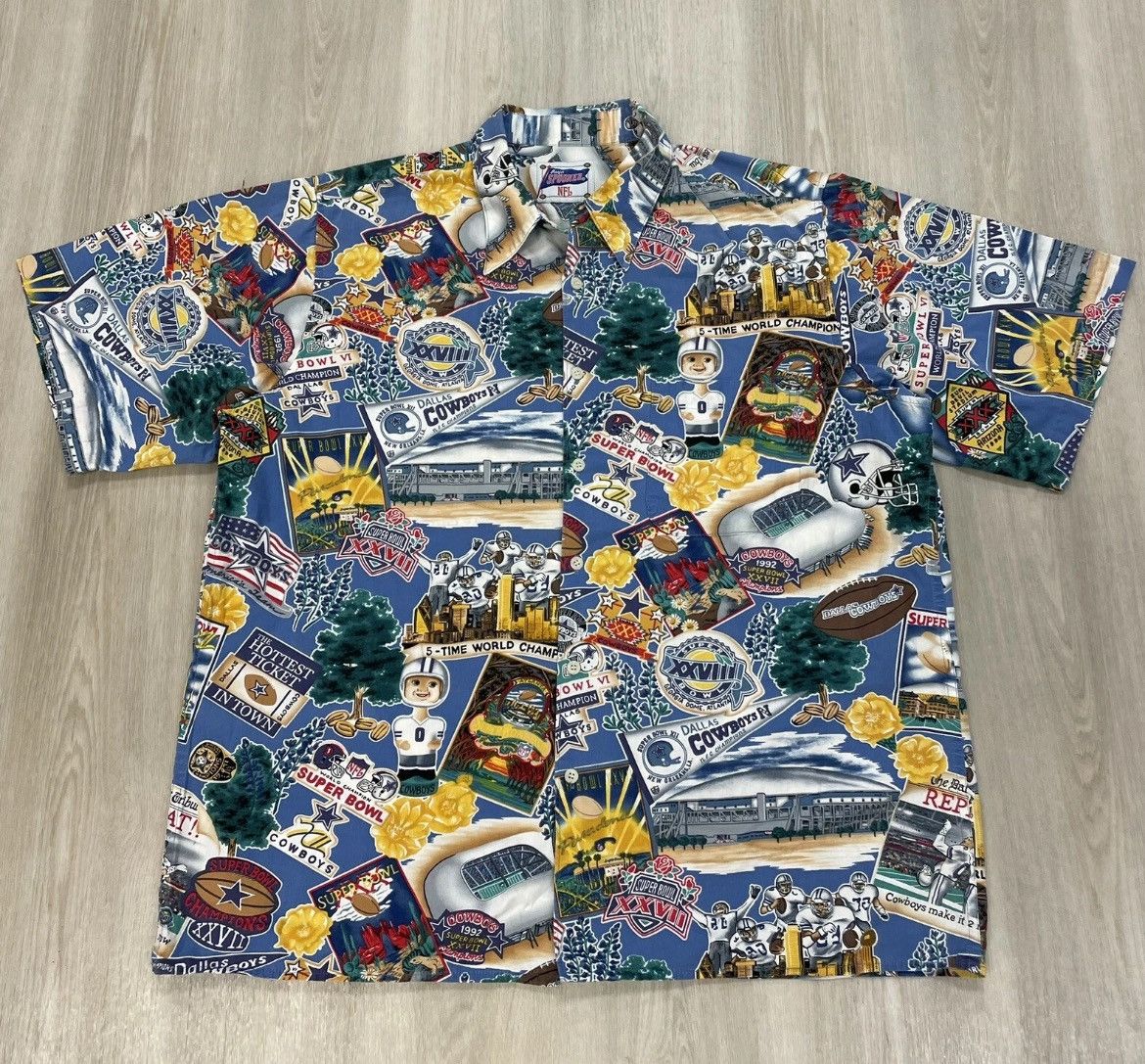 Reyn Spooner Vintage Reyn Spooner NFL Dallas Cowboys Hawaiian Sz XL Size US XL / EU 56 / 4 - 1 Thumbnail